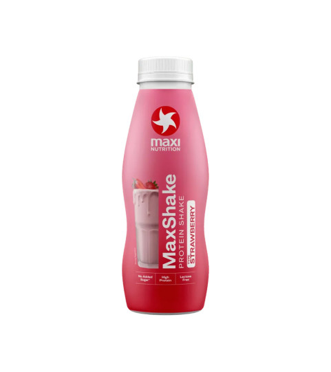 MaxShake protein shake Strawberry 330ml-Maxi Nutrition