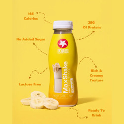 MaxShake protein shake Banana 330ml-Maxi Nutrition