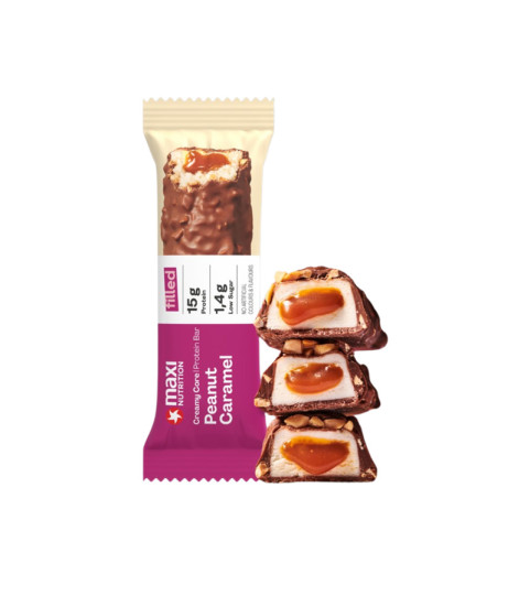 Creamy Core Protein Bar Peanut Caramel 45g – Maxi Nutrition