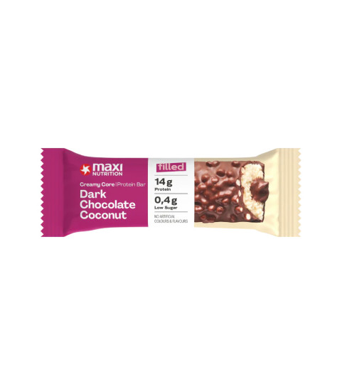 Creamy Core Protein Bar Dark Chocolate Coconut  45g – Maxi Nutrition