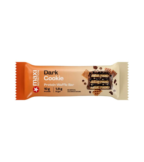 Crispy Waffle Protein Bar Dark Chocolate Cookie 39g-Maxi Nutrition