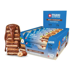 Milky Waffle Protein Bar Milk & Hazelnut 40g– Maxi Nutrition