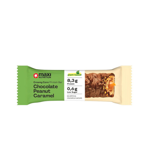 Vegan Creamy Core Protein Bar Chocolate Peanut Caramel 45g-Maxi Nutrition