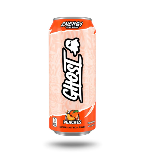 GHOST ENERGY Peach 473 ml  - GHOST