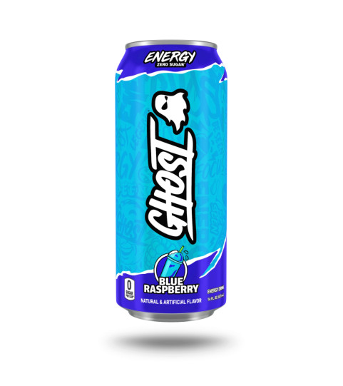 GHOST ENERGY Blue Raspberry 473 ml  - GHOST