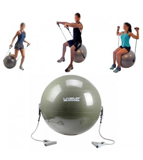 Ballon de Fitness avec tendeurs - Liveup Sports