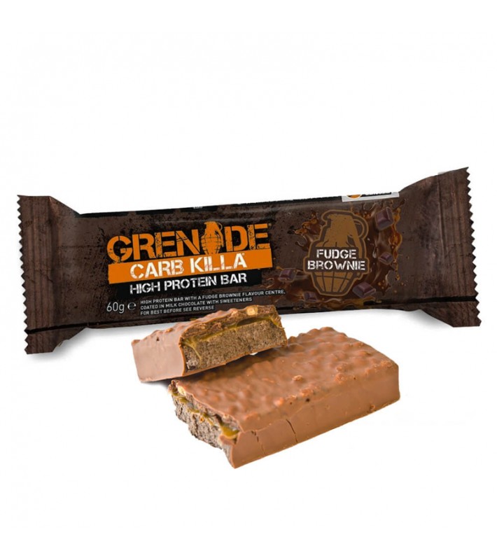 Carb killa Fudge Brownie Barre 60g Grenade Options 1 Barre