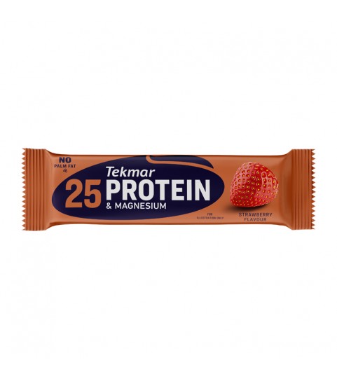 25% Sport protein &Magnesium bar Strawberry 50g-Tekmar