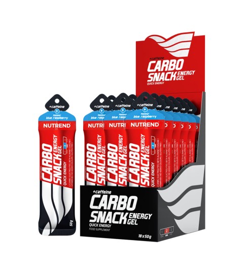 Carbo snack energy gel  Sachet avec Caféine 18X50g - Nutrend