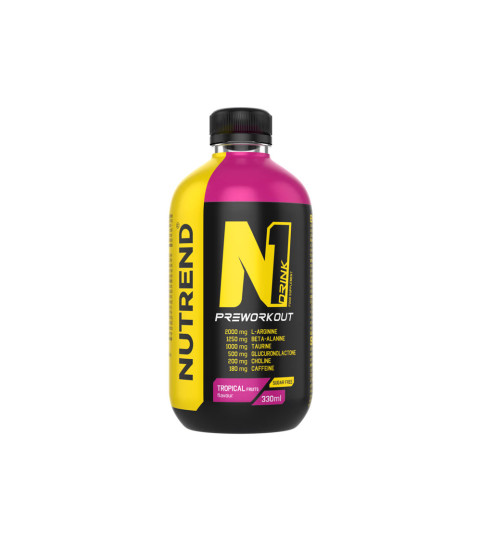 N1 Drink Pre-Workout 330ml Tropical fruits - Nutrend