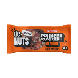 Denuts Crunchy Almond in dark chocolate - Nutrend