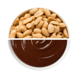 Denuts Crunchy Salty peanuts in dark chocolate  - Nutrend