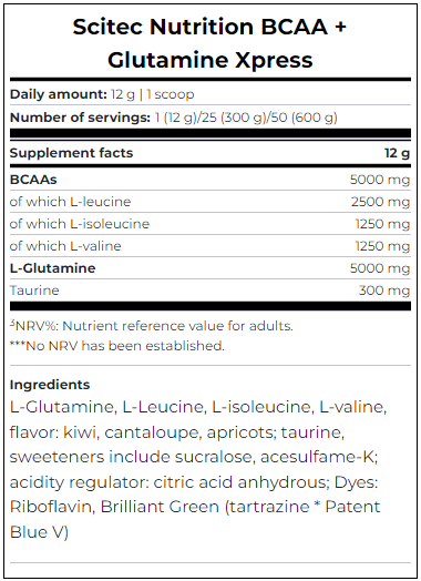 Bcaa+Glutamine xpress 300g - Scitec Nutrition