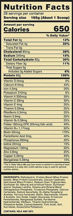 Gold Standard Pro gainer 2,31kg - Optimum Nutrition