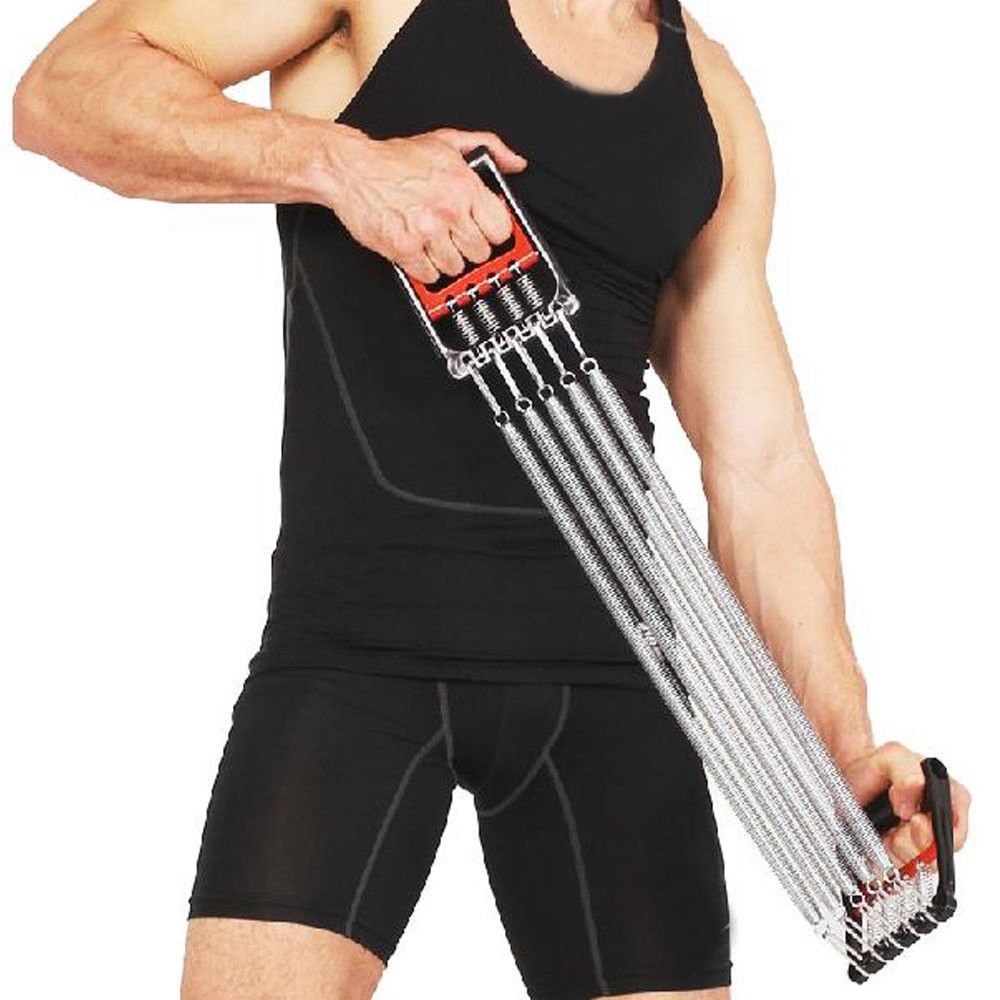 Extenseur Musculaire Best Sport - 25 Kg Par Brin - élastiques Réglables - Renforcement Haut Du Corps - Fitness Maison - 9